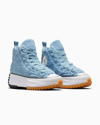 Blue / White / Black Converse Run Star Hike Women Platform Shoes Singapore | C-02918749