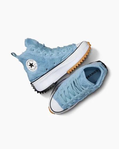 Blue / White / Black Converse Run Star Hike Women Platform Shoes Singapore | C-02918749