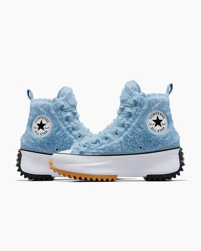 Blue / White / Black Converse Run Star Hike Women Platform Shoes Singapore | C-02918749