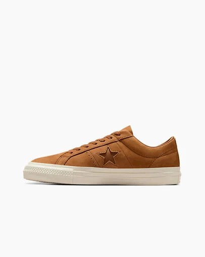 Brown Converse CONS One Star Pro Nubuck Men Skate Shoes Singapore | C-54271639