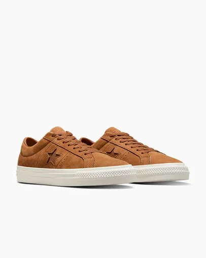 Brown Converse CONS One Star Pro Nubuck Men Skate Shoes Singapore | C-54271639