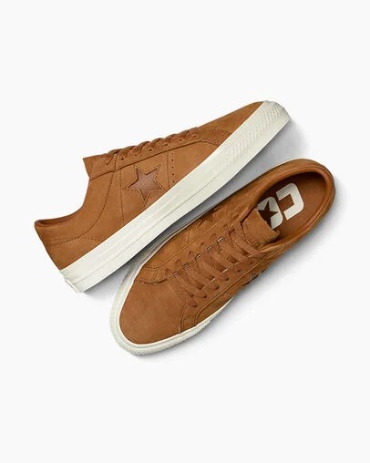 Brown Converse CONS One Star Pro Nubuck Men Skate Shoes Singapore | C-54271639
