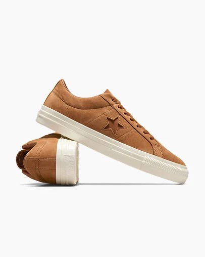 Brown Converse CONS One Star Pro Nubuck Men Skate Shoes Singapore | C-54271639