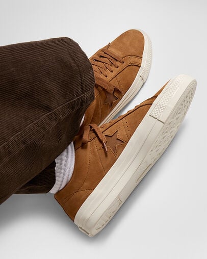 Brown Converse CONS One Star Pro Nubuck Men Skate Shoes Singapore | C-54271639