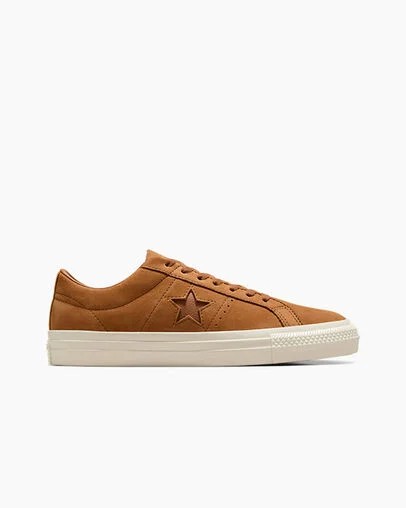 Brown Converse CONS One Star Pro Nubuck Men Skate Shoes Singapore | C-54271639