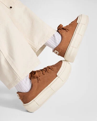 Brown Converse Cruise Suede Women Sneakers Singapore | C-05482739