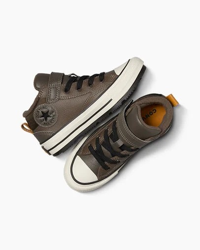 Brown / Black Converse Chuck Taylor All Star Malden Street Kids' Boots Singapore | C-52468099