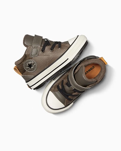 Brown / Black Converse Chuck Taylor All Star Water-Repellent Malden Street Kids' Boots Singapore | C-73456909