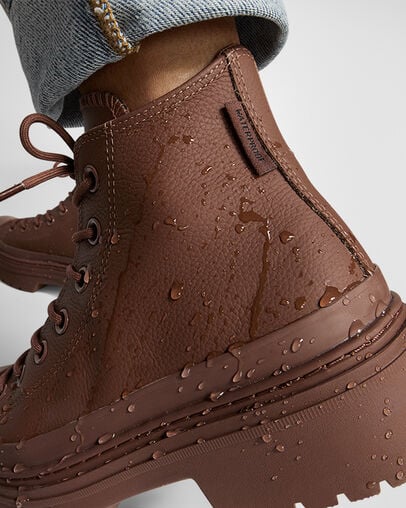 Brown / Black Converse Chuck Taylor All Star Lugged Heel Platform Waterproof Women Boots Singapore | C-58734699