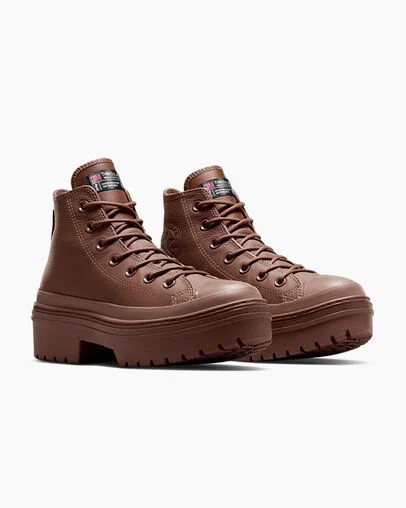 Brown / Black Converse Chuck Taylor All Star Lugged Heel Women Platform Shoes Singapore | C-90253179