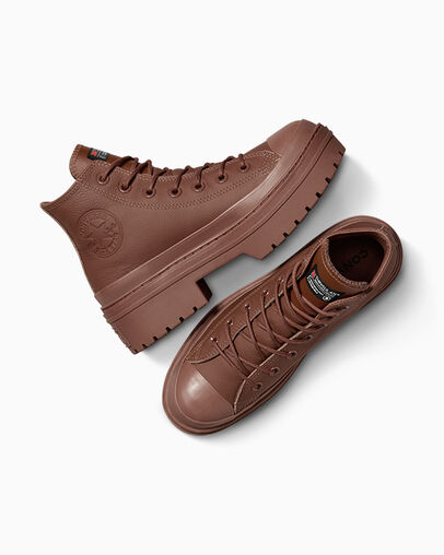 Brown / Black Converse Chuck Taylor All Star Lugged Heel Women Platform Shoes Singapore | C-90253179
