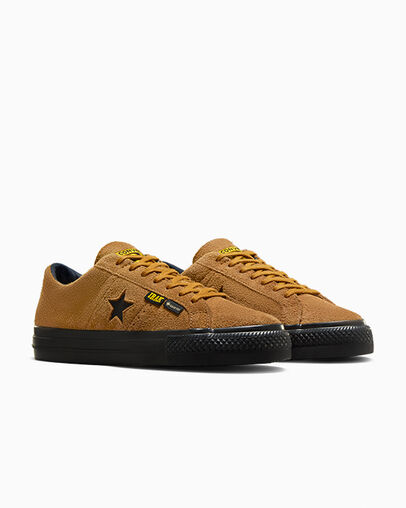 Brown / Black Converse Converse x IRAK NYC One Star Pro Women Skate Shoes Singapore | C-42978519