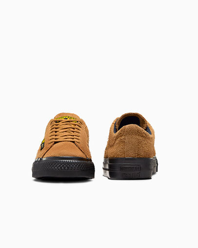 Brown / Black Converse Converse x IRAK NYC One Star Pro Women Skate Shoes Singapore | C-42978519
