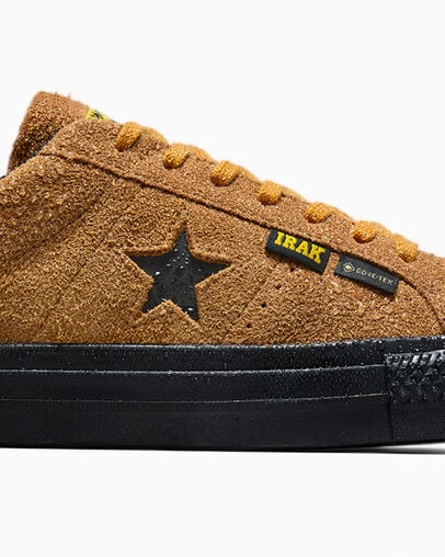 Brown / Black Converse Converse x IRAK NYC One Star Pro Women Skate Shoes Singapore | C-42978519