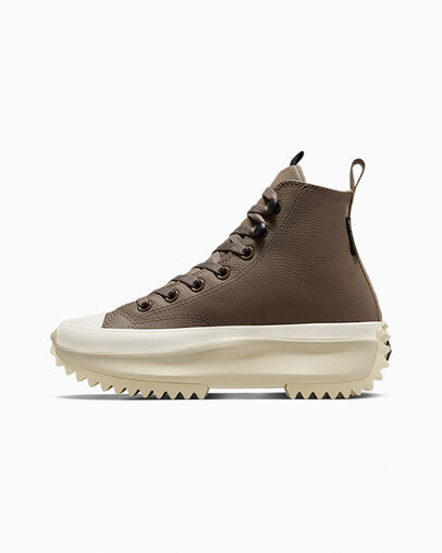 Brown / Black Converse Run Star Hike Women Platform Shoes Singapore | C-37840159