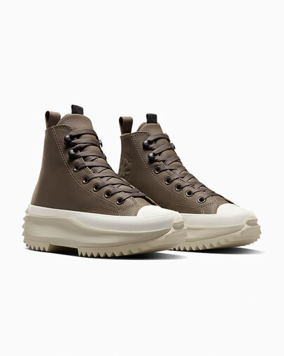 Brown / Black Converse Run Star Hike Women Platform Shoes Singapore | C-37840159