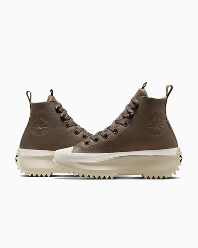 Brown / Black Converse Run Star Hike Women Platform Shoes Singapore | C-37840159