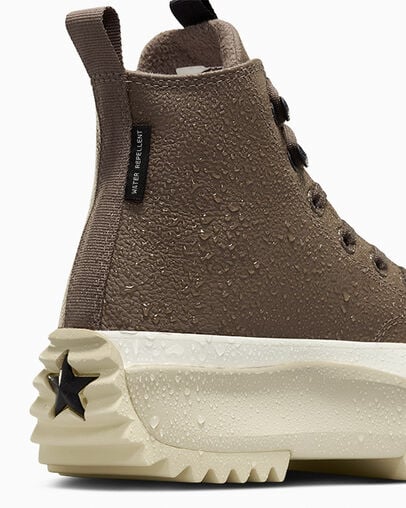 Brown / Black Converse Run Star Hike Women Platform Shoes Singapore | C-37840159