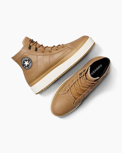 Brown / Brown Converse Chuck Taylor All Star Equip Waterproof Men Boots Singapore | C-06487359