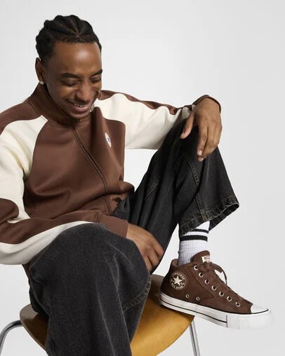 Brown / Brown / White Converse Chuck Taylor All Star Malden Street Men Boots Singapore | C-24908579