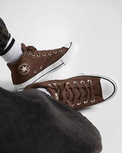 Brown / Brown / White Converse Chuck Taylor All Star Malden Street Men Boots Singapore | C-24908579