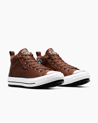 Brown / Brown / White Converse Chuck Taylor All Star Malden Street Men Boots Singapore | C-23615049