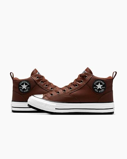 Brown / Brown / White Converse Chuck Taylor All Star Malden Street Men Boots Singapore | C-23615049