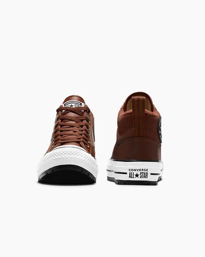 Brown / Brown / White Converse Chuck Taylor All Star Malden Street Men Boots Singapore | C-23615049