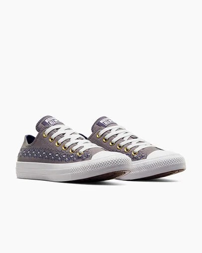 Brown / Brown / White Converse Chuck Taylor All Star Embroidered Florals Women Sneakers Singapore | C-41285979