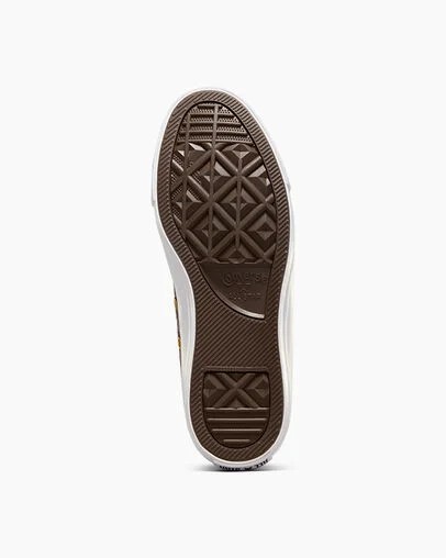Brown / Brown / White Converse Chuck Taylor All Star Embroidered Florals Women Sneakers Singapore | C-41285979