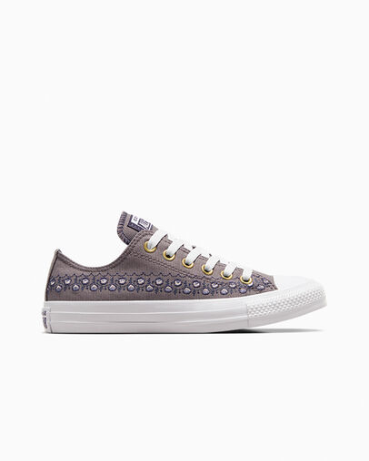 Brown / Brown / White Converse Chuck Taylor All Star Embroidered Florals Women Sneakers Singapore | C-41285979