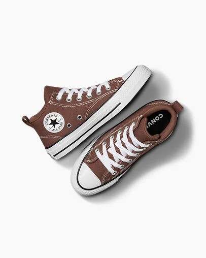Brown / White / Black Converse Chuck Taylor All Star Malden Street Kids' Boots Singapore | C-42790169