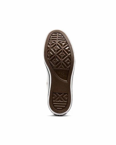 Brown / White / Black Converse Chuck Taylor All Star Malden Street Kids' Boots Singapore | C-42790169