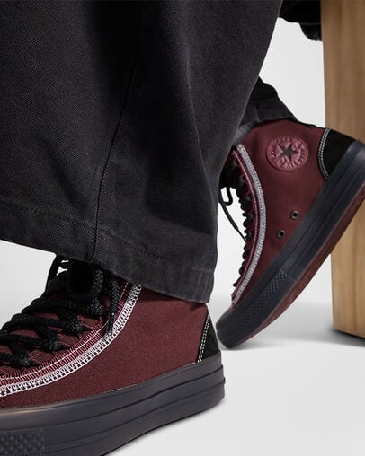 Burgundy / Black / White Converse Chuck Taylor All Star CX EXP2 Men Sneakers Singapore | C-26403179
