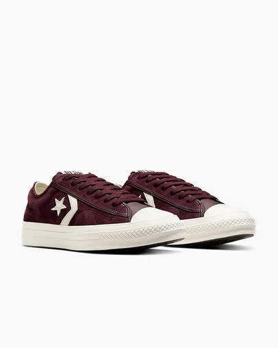 Burgundy / Purple / Black Converse Star Player 76 Suede Men Skate Shoes Singapore | C-09526379