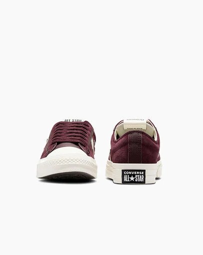 Burgundy / Purple / Black Converse Star Player 76 Suede Men Skate Shoes Singapore | C-09526379