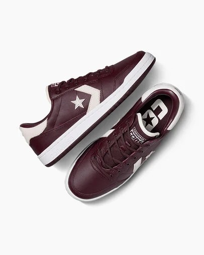 Burgundy / Purple / White Converse CONS Fastbreak Pro Leather & Nylon Men Skate Shoes Singapore | C-84603519