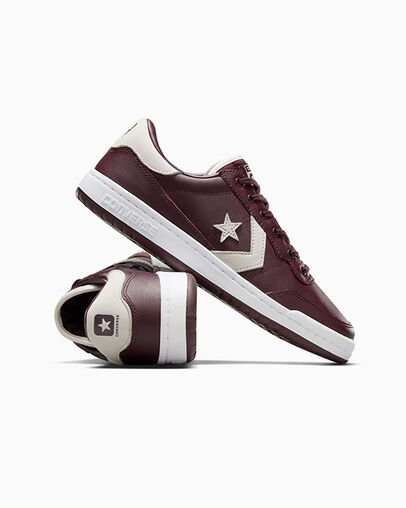 Burgundy / Purple / White Converse CONS Fastbreak Pro Leather & Nylon Men Skate Shoes Singapore | C-84603519