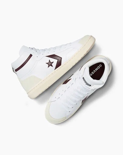 Burgundy / Purple / White Converse Pro Blaze Classic Men Boots Singapore | C-81725069