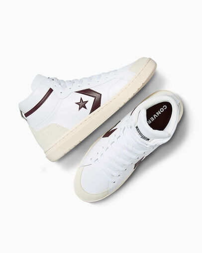 Burgundy / Purple / White Converse Pro Blaze Classic Women Boots Singapore | C-93650749