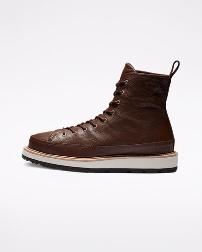 Chocolate / Black Converse Chuck Taylor Crafted Men Boots Singapore | C-52198639