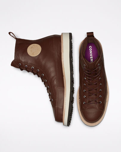 Chocolate / Black Converse Chuck Taylor Crafted Men Boots Singapore | C-52198639