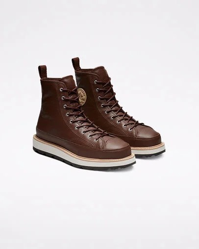 Chocolate / Black Converse Chuck Taylor Crafted Men Boots Singapore | C-52198639