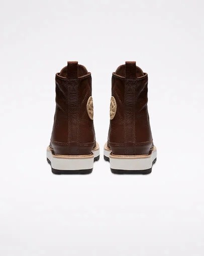 Chocolate / Black Converse Chuck Taylor Crafted Men Boots Singapore | C-52198639