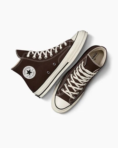 Dark Brown / Black Converse Chuck 70 Men Canvas Shoes Singapore | C-93825749