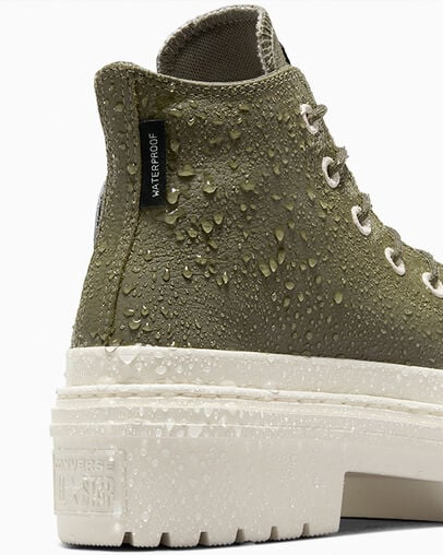 Dark Green / Black Converse Chuck Taylor All Star Lugged Heel Platform Waterproof Women Boots Singapore | C-45629089