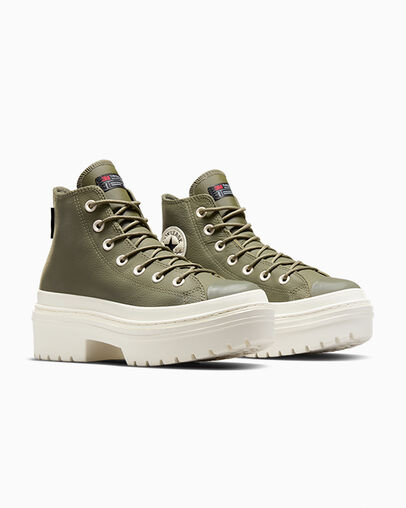 Dark Green / Black Converse Chuck Taylor All Star Lugged Heel Platform Waterproof Women Boots Singapore | C-45629089