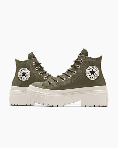 Dark Green / Black Converse Chuck Taylor All Star Lugged Heel Platform Waterproof Women Boots Singapore | C-45629089