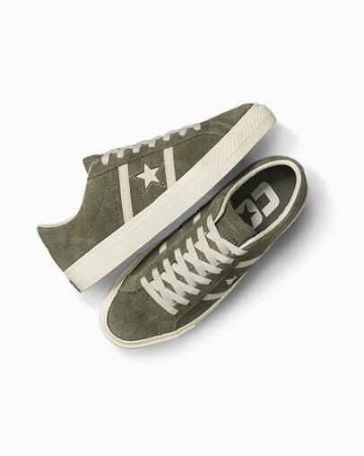 Dark Green / Black Converse One Star Academy Pro Suede Men Skate Shoes Singapore | C-49081539