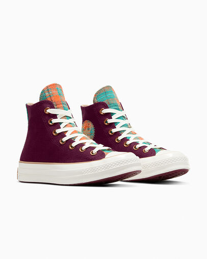 Deep Burgundy Converse Chuck 70 Women Canvas Shoes Singapore | C-20897659